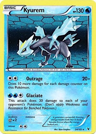 Kyurem (34/101) (Cosmos Holo) [Black & White: Noble Victories] | Game Master's Emporium (The New GME)