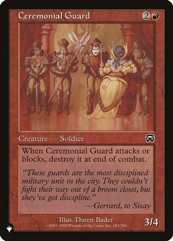 Ceremonial Guard [The List] | Game Master's Emporium (The New GME)