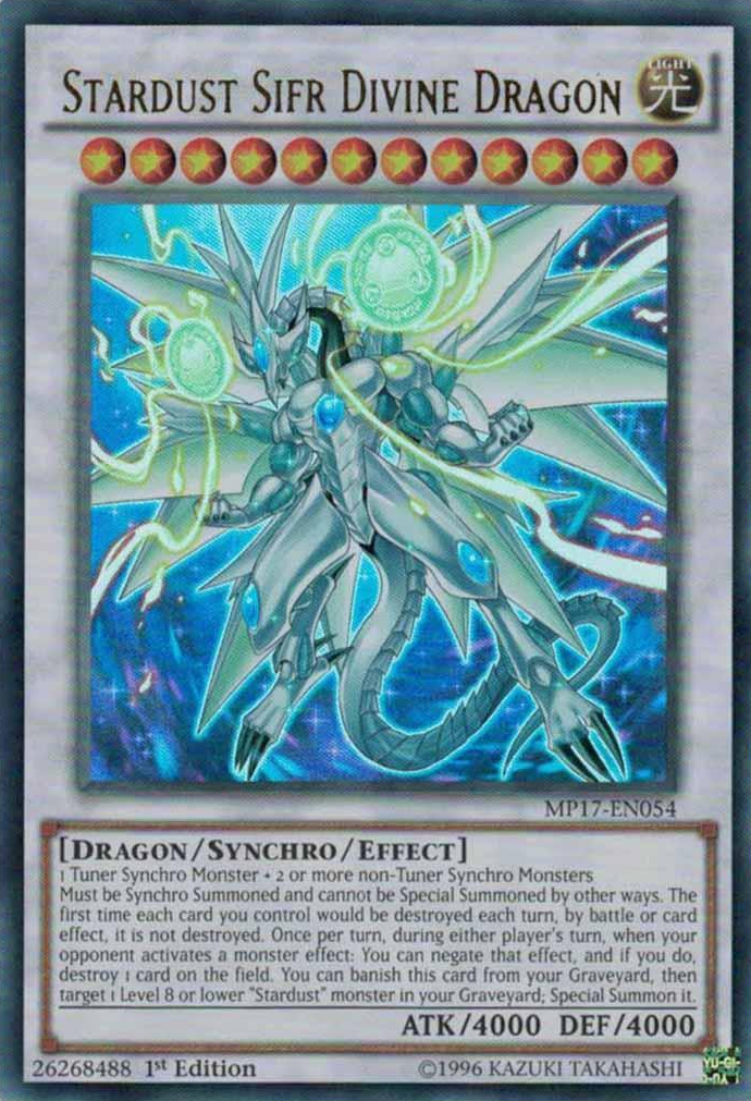 Stardust Sifr Divine Dragon [MP17-EN054] Ultra Rare | Game Master's Emporium (The New GME)