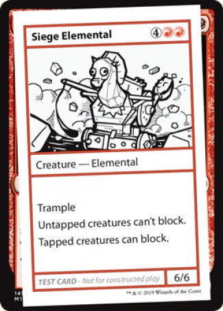 Siege Elemental (2021 Edition) [Mystery Booster Playtest Cards] | Game Master's Emporium (The New GME)