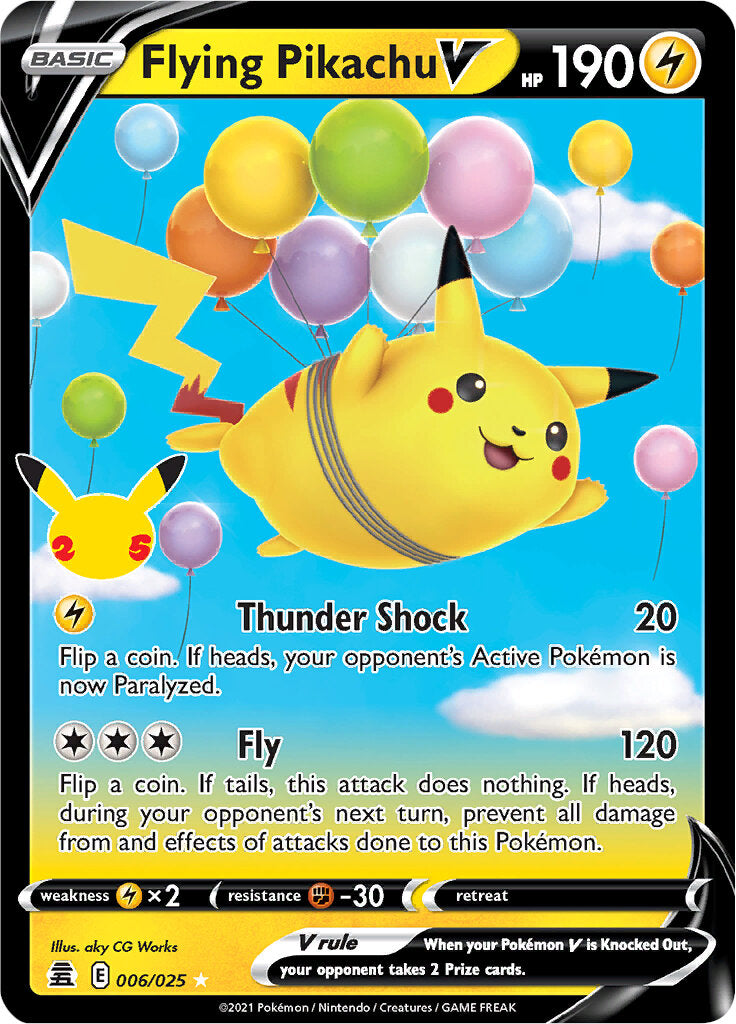 Flying Pikachu V (006/025) [Celebrations: 25th Anniversary] | Game Master's Emporium (The New GME)