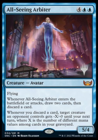 All-Seeing Arbiter (Promo Pack) [Streets of New Capenna Promos] | Game Master's Emporium (The New GME)