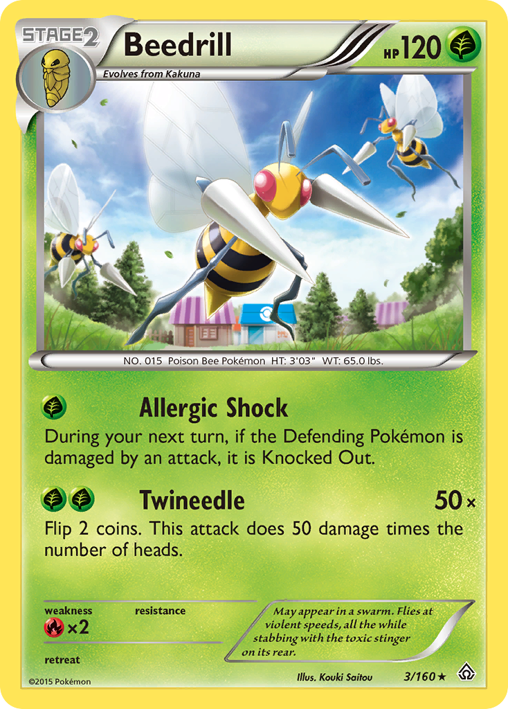 Beedrill (3/160) [XY: Primal Clash] | Game Master's Emporium (The New GME)