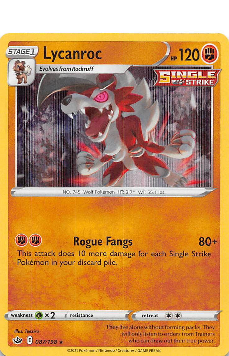 Lycanroc (087/198) [Sword & Shield: Chilling Reign] | Game Master's Emporium (The New GME)