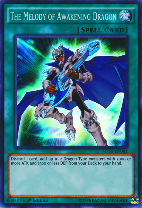 The Melody of Awakening Dragon [MP16-EN041] Super Rare | Game Master's Emporium (The New GME)