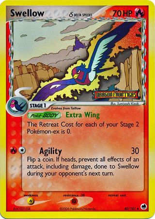 Swellow (40/101) (Delta Species) (Stamped) [EX: Dragon Frontiers] | Game Master's Emporium (The New GME)