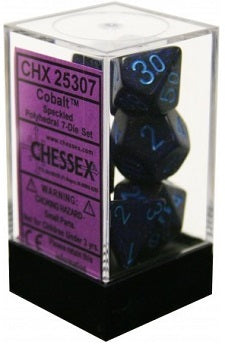 Chessex 7 Dice Speckled Cobalt Dice | Game Master's Emporium (The New GME)