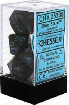 Chessex 7 Dice Speckled Blue Stars Dice | Game Master's Emporium (The New GME)