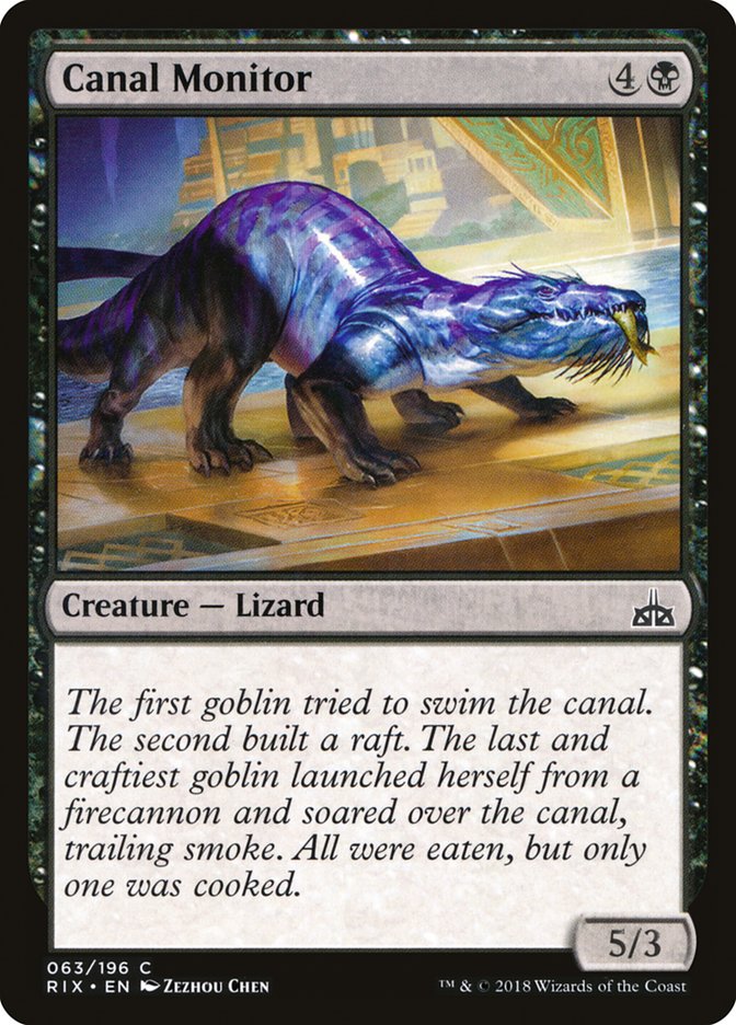 Canal Monitor [Rivals of Ixalan] | Game Master's Emporium (The New GME)