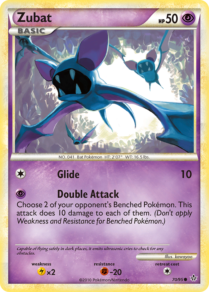 Zubat (70/95) [HeartGold & SoulSilver: Unleashed] | Game Master's Emporium (The New GME)