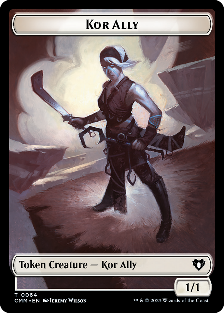 Wall // Kor Ally Double-Sided Token [Commander Masters Tokens] | Game Master's Emporium (The New GME)