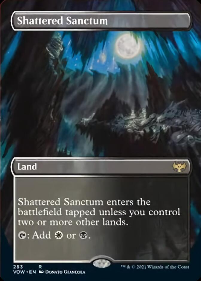 Shattered Sanctum (Borderless Alternate Art) [Innistrad: Crimson Vow] | Game Master's Emporium (The New GME)