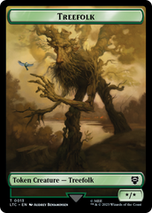 Beast // Treefolk Double Sided Token [The Lord of the Rings: Tales of Middle-Earth Commander Tokens] | Game Master's Emporium (The New GME)