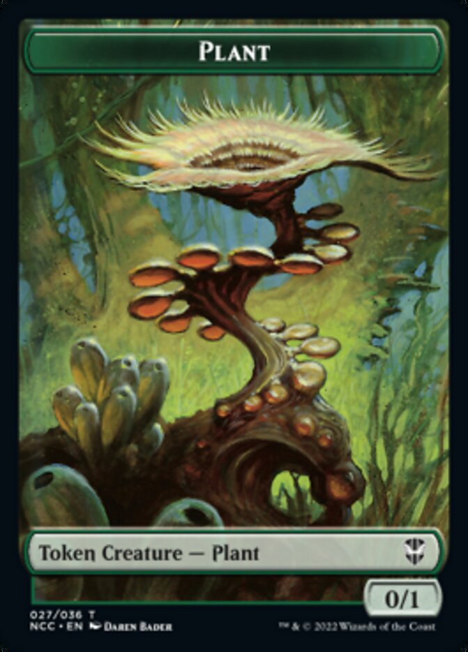 Plant // Beast Double-Sided Token [Streets of New Capenna Commander Tokens] | Game Master's Emporium (The New GME)