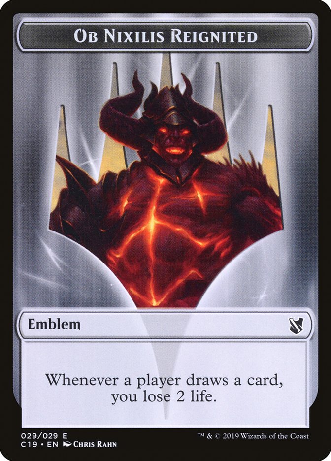 Ob Nixilis Reignited Emblem [Commander 2019 Tokens] | Game Master's Emporium (The New GME)