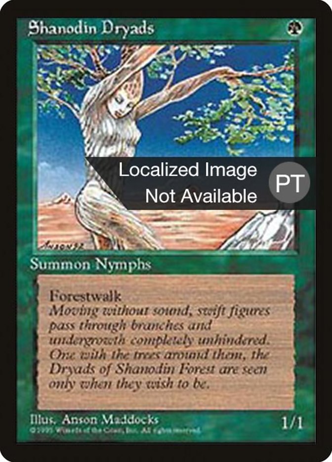 Shanodin Dryads [Fourth Edition (Foreign Black Border)] | Game Master's Emporium (The New GME)