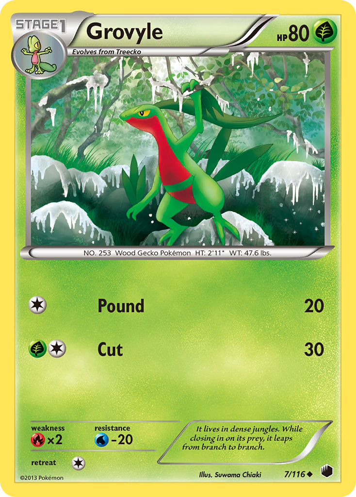 Grovyle (7/116) [Black & White: Plasma Freeze] | Game Master's Emporium (The New GME)