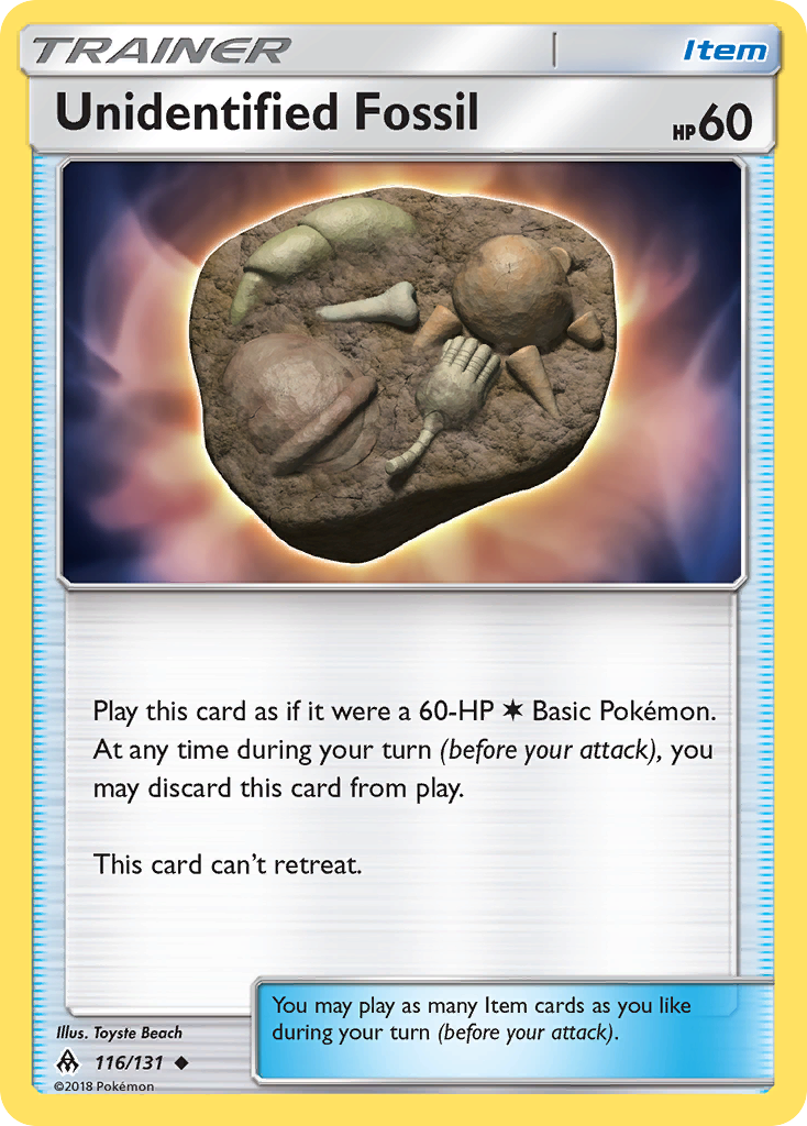 Unidentified Fossil (116/131) [Sun & Moon: Forbidden Light] | Game Master's Emporium (The New GME)