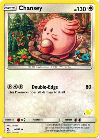 Chansey (46/68) (Pikachu Stamp #5) [Battle Academy 2020] | Game Master's Emporium (The New GME)