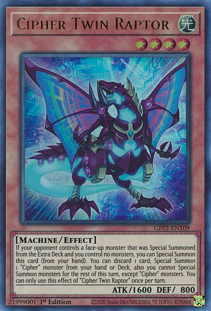 Cipher Twin Raptor [GFP2-EN109] Ultra Rare | Game Master's Emporium (The New GME)