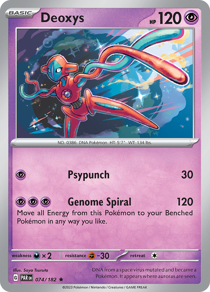 Deoxys (074/182) [Scarlet & Violet: Paradox Rift] | Game Master's Emporium (The New GME)