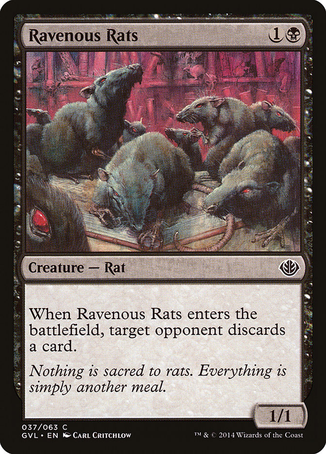 Ravenous Rats (Garruk vs. Liliana) [Duel Decks Anthology] | Game Master's Emporium (The New GME)