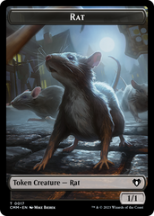 Eldrazi Spawn // Rat Double-Sided Token [Commander Masters Tokens] | Game Master's Emporium (The New GME)