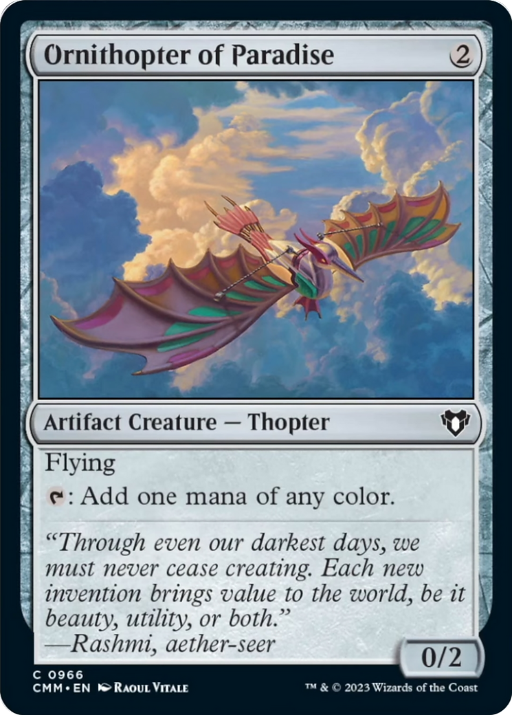 Ornithopter of Paradise [Commander Masters] | Game Master's Emporium (The New GME)