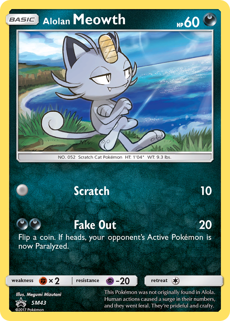 Alolan Meowth (SM43) [Sun & Moon: Black Star Promos] | Game Master's Emporium (The New GME)