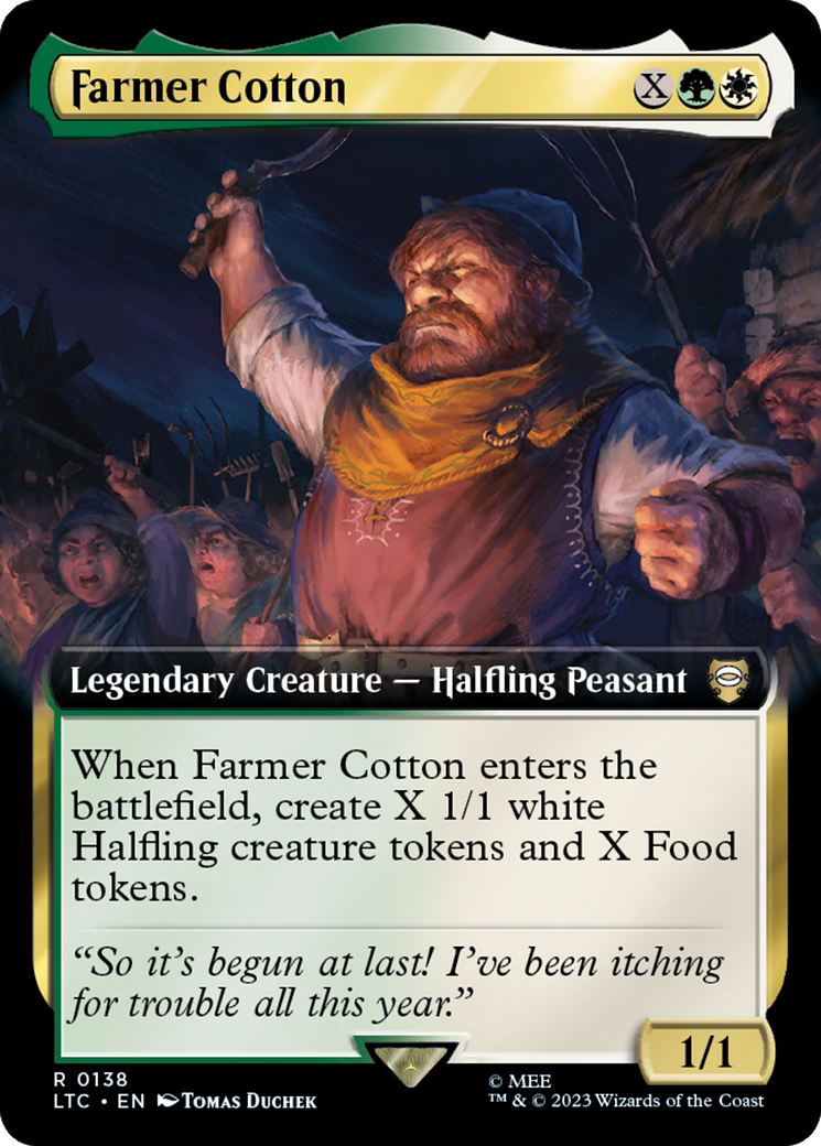 Farmer Cotton (Extended Art) [The Lord of the Rings: Tales of Middle-Earth Commander] | Game Master's Emporium (The New GME)