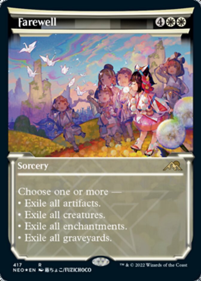 Farewell (Showcase) (Foil Etched) [Kamigawa: Neon Dynasty] | Game Master's Emporium (The New GME)