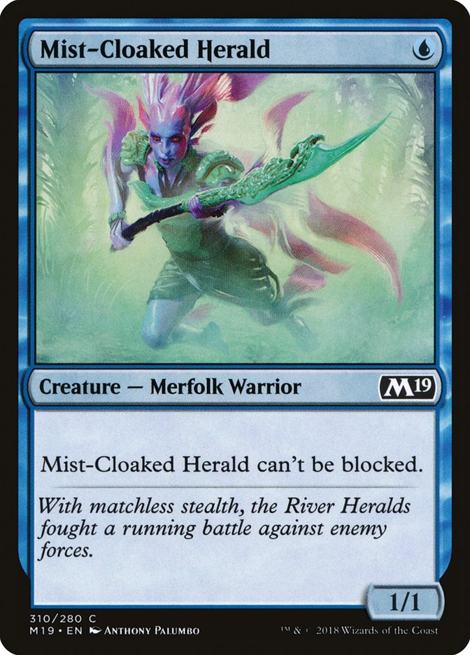 Mist-Cloaked Herald [Core Set 2019] | Game Master's Emporium (The New GME)