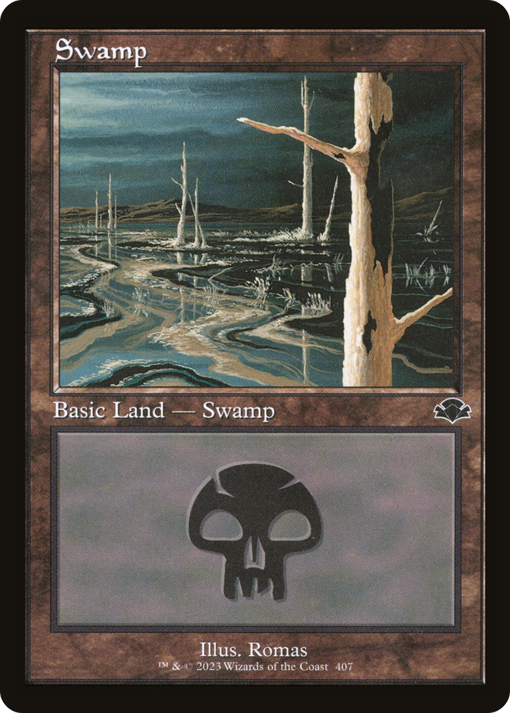 Swamp (407) (Retro) [Dominaria Remastered] | Game Master's Emporium (The New GME)