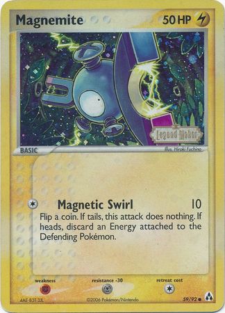 Magnemite (59/92) (Stamped) [EX: Legend Maker] | Game Master's Emporium (The New GME)