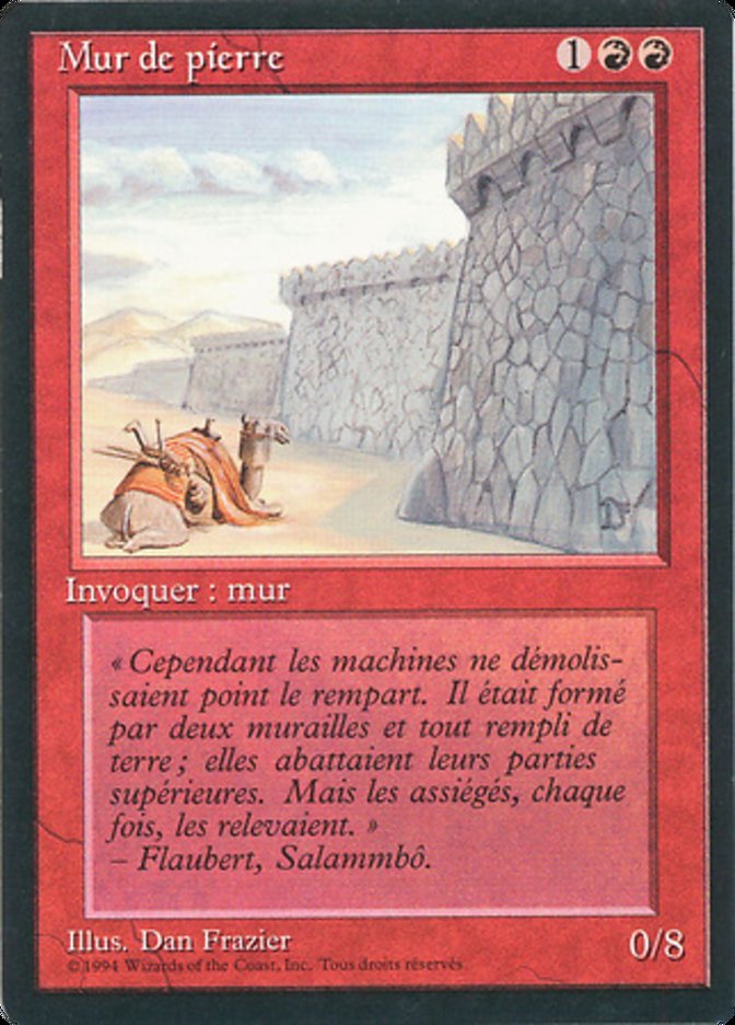 Wall of Stone [Foreign Black Border] | Game Master's Emporium (The New GME)