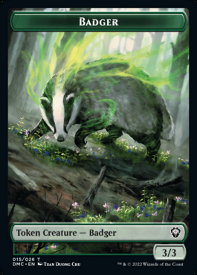 Badger Token [Dominaria United Commander Tokens] | Game Master's Emporium (The New GME)