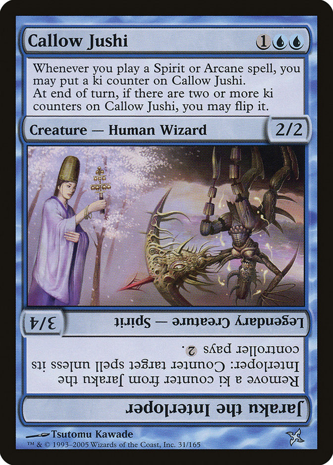 Callow Jushi // Jaraku the Interloper [Betrayers of Kamigawa] | Game Master's Emporium (The New GME)