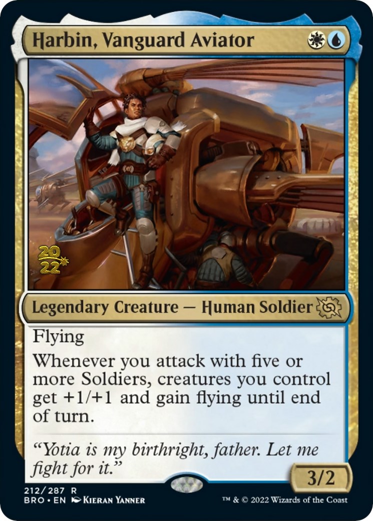 Harbin, Vanguard Aviator [The Brothers' War Prerelease Promos] | Game Master's Emporium (The New GME)
