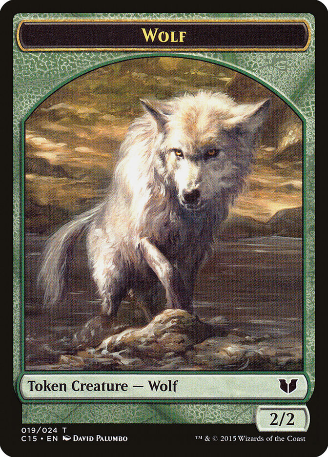 Spider // Wolf Double-Sided Token [Commander 2015 Tokens] | Game Master's Emporium (The New GME)