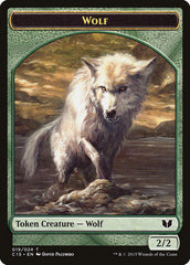 Wolf // Zombie Double-Sided Token [Commander 2015 Tokens] | Game Master's Emporium (The New GME)