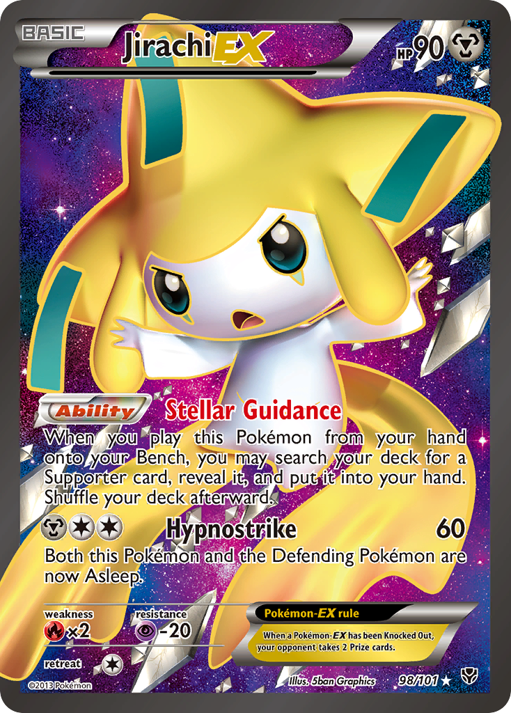 Jirachi EX (98/101) [Black & White: Plasma Blast] | Game Master's Emporium (The New GME)