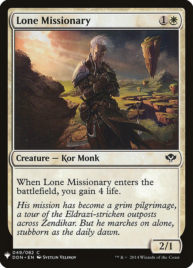 Lone Missionary [Mystery Booster] | Game Master's Emporium (The New GME)