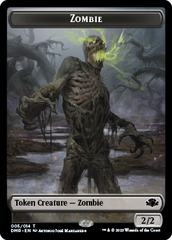 Zombie // Elemental Double-Sided Token [Dominaria Remastered Tokens] | Game Master's Emporium (The New GME)