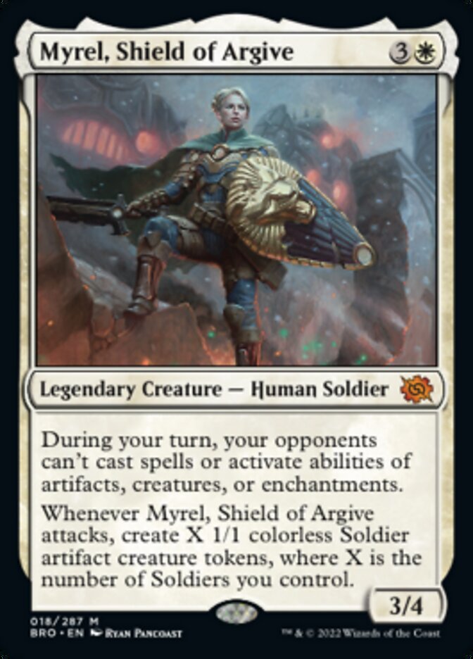 Myrel, Shield of Argive (Promo Pack) [The Brothers' War Promos] | Game Master's Emporium (The New GME)