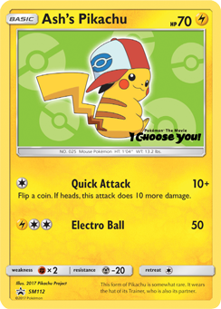 Ash's Pikachu (SM112) [Sun & Moon: Black Star Promos] | Game Master's Emporium (The New GME)