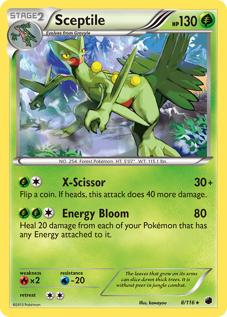 Sceptile (8/116) [Black & White: Plasma Freeze] | Game Master's Emporium (The New GME)