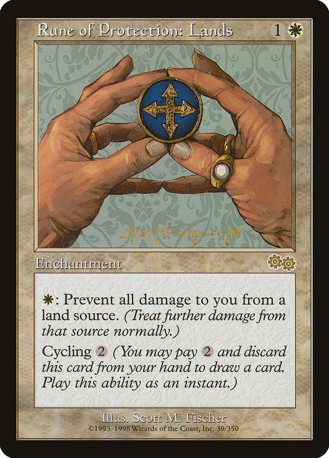 Rune of Protection: Lands [Urza's Saga] | Game Master's Emporium (The New GME)