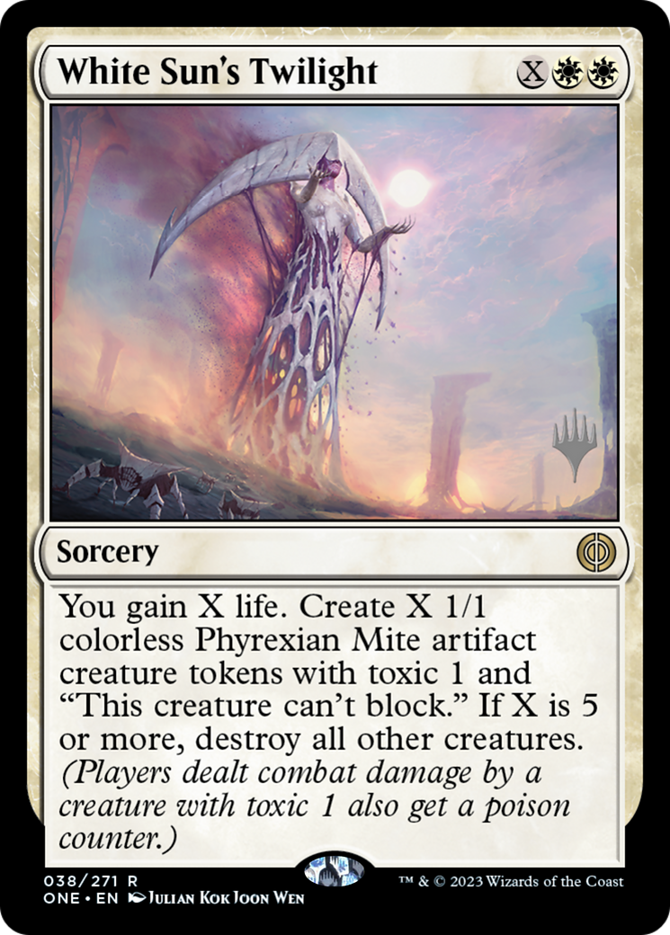 White Sun's Twilight (Promo Pack) [Phyrexia: All Will Be One Promos] | Game Master's Emporium (The New GME)