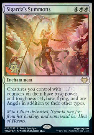 Sigarda's Summons [Innistrad: Crimson Vow Prerelease Promos] | Game Master's Emporium (The New GME)