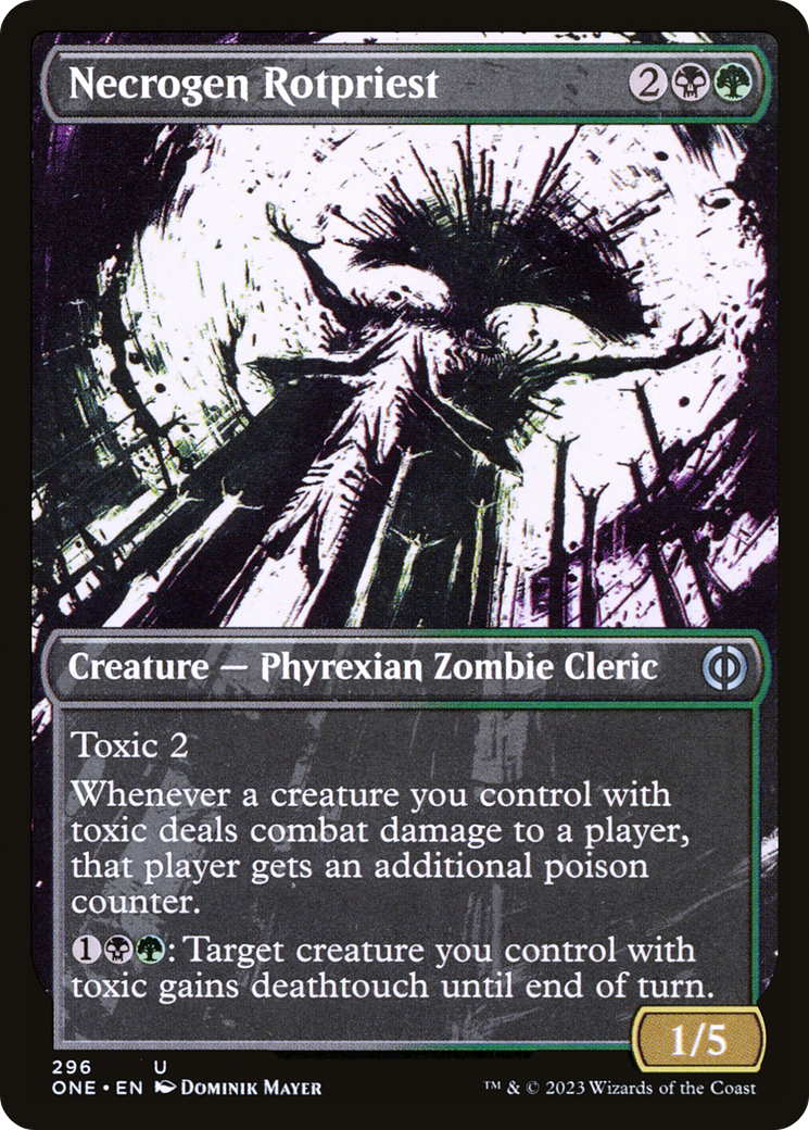 Necrogen Rotpriest (Borderless Ichor) [Phyrexia: All Will Be One] | Game Master's Emporium (The New GME)